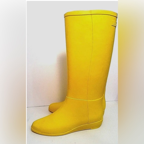 Loeffler Randall Rubber Matilde Yellow Rain Boots Women's Size 7M EUC - Picture 7 of 10